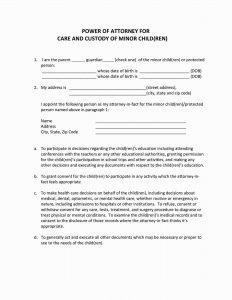 Child power of attorney