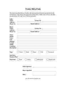 Free Fillable Georgia Trailer Bill of Sale Form