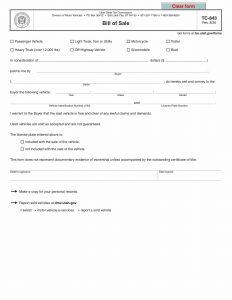 Free Fillable Utah Vehicle Bill of Sale Form